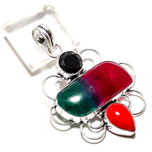 Pendentif tourmaline bicolore unique, le cadeau idéal