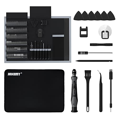 JAKEMY 142 in 1 Precision Screwdriver Set, Professional Screwdriver Repair Tool Kit for Phone/Laptop/Computer/Camera/IPad/Motherboard/Eyeglasses Cover