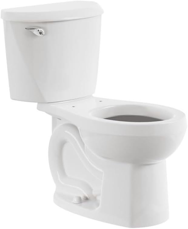 American Standard 250DA104.020 Colony 3 Two-Piece Toilet, Round Front, Standard Height, White, 1.28 gpf