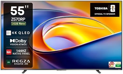 TOSHIBA 139 cm (55 inches) Z570RP Series 4K Ultra HD Smart QLED TV 55Z570RP
