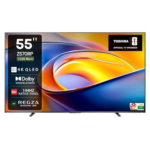 TOSHIBA 139 cm (55 inches) Z570RP Series 4K Ultra HD Smart QLED TV 55Z570RP