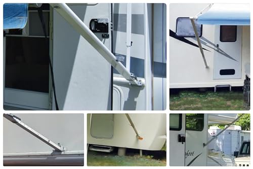 Compatible with RV A&E Awning Foot - Die-Cast Metal - greyPainted - w/Rivets（2pc） by Zhiqinge - Used condition - Image 6