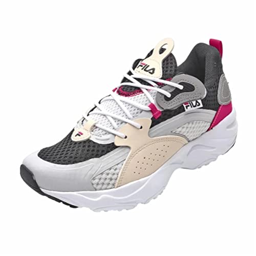 Tenis Fila Tracer, Feminino, Prata/Preto/Rosa, 36