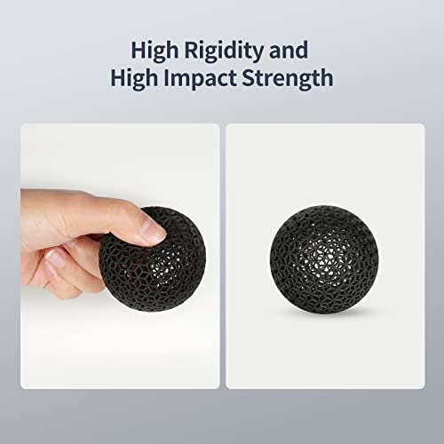 Image of ANYCUBIC Tough Resin 2.0, 3D Printer Resin with Upgraded High Toughness and High Precision, 365-405nm Fast Curing 3D Resin for 4K 8K LCD /DLP /SLA 3D Printing (Black+Black, 2kg) (Pack of 4)