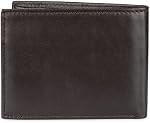 Tommy Hilfiger Men's Leather Multi-card Bifold Wallet, brown, One Size