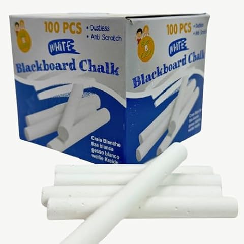 Kids B Crafty 200-Pack White Chalk Sticks Cover
