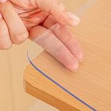 テーブルクロス 透明 PVC製 テーブルマット40*110cm 厚さ1.5mm 矩形 デスクパッド テーブルカバー 汚れ防止・防塵・防水・耐久・耐熱 カスタマイズ可能