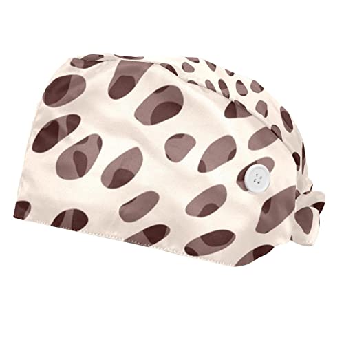 Chapeaux de travail unisexe légers en coton | Casquette élastique motif peau d'animal