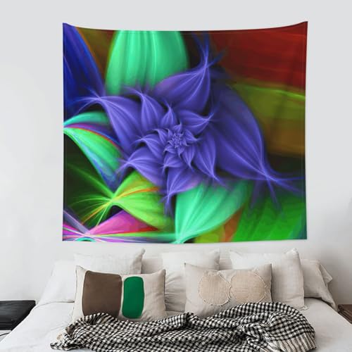 Tapiz grande floral JEJEA de 152x130 cm para decorar la pared de tu dormitorio con estilo 4