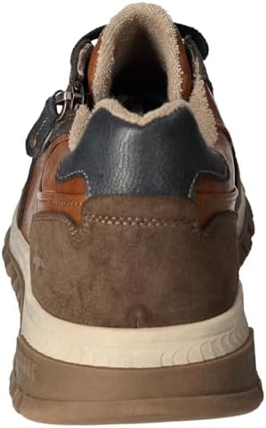 Scarpe Da Ginnastica Uomo Mustang 4197-301 - Sneaker In Similpelle Con Dettagli Perforati, Suola Flessibile, Colore Nero
