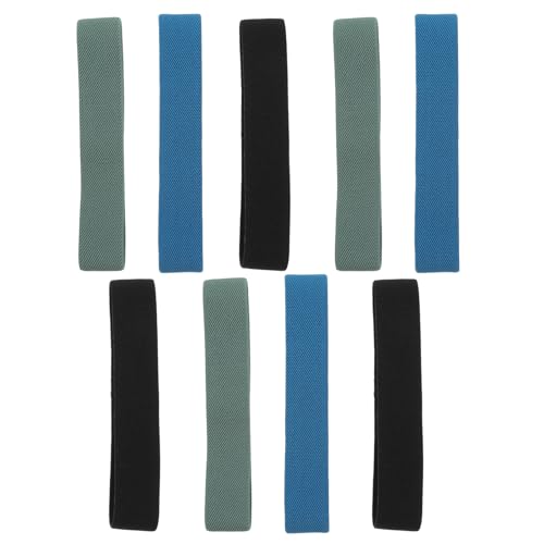 VALICLUD 9 Correas Elásticas para Fiambrera 25X300 MM Bandas Multiusos para Caja Bento Colores Azul Negro Verde Repuesto para Oficina Escuela Camping y Picnic