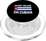 Photo Gallery bandiera divertente con scritta "i m not yelling i m cuban uomini donne cuba popsockets popgrip per magsafe Photo Gallery bandiera divertente con scritta "i m not yelling i m cuban uomini donne cuba popsockets popgrip per magsafe