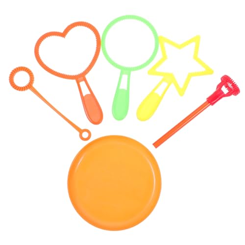 SUPVOX 6 Stück Teiliges Seifenblasenstab Set für Buntes Bubble Maker mit Ergonomischem Griff für Drinnen und Draußen Geeignet Verschiedene Blasenformen für Große und Zufällige Farbe