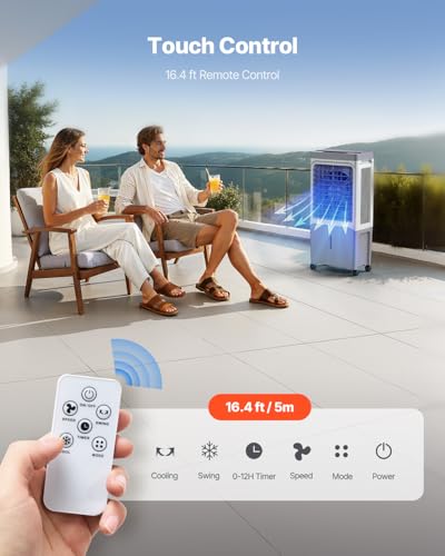 image for VEVOR Evaporative Air Cooler & Swamp Cooler, 1800 CFM Air Conditioner 