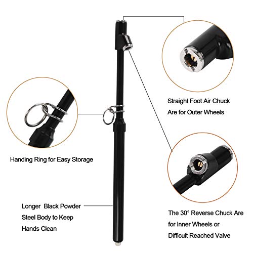 Godeson Dual Head Tire Pressure Gauge, Heavy Duty Pencil Tire Gauge Range 10-150Psi,Dual Head Truck Pen Air Pressure Gauge (Pack Of 2) #TOP2