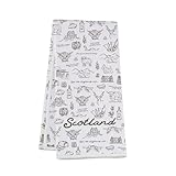 Scotland Kitchen Towel Edinburgh Gift Scotland Travel Gift Scotland Souvenir Merch (Scotland towel)