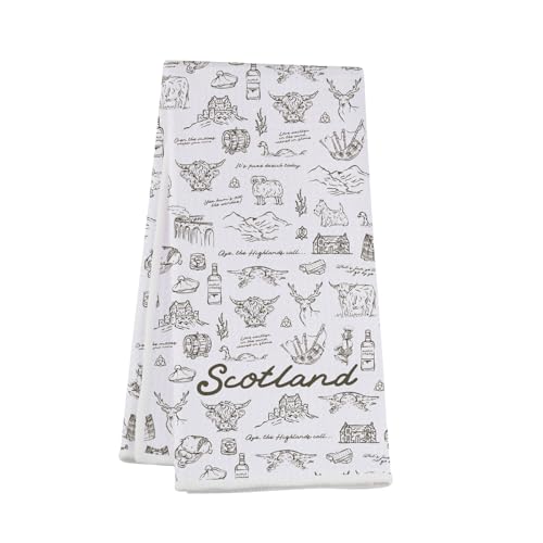 Scotland Kitchen Towel Edinburgh Gift Scotland Travel Gift Scotland Souvenir Merch (Scotland towel)