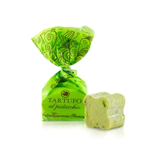 Antica Tartufi Dolci Pistaccio 1kg Feinste Italienische Trüffelpralinen Glutenfrei & Köstlich Ideal als Edle Geschenkidee und zum Kaffee - 70 Stück je 14g - Großpackung Pralinen