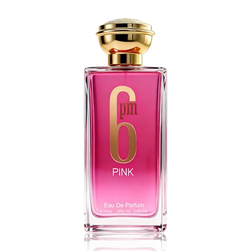 Image of AFLUXE Women's Eau de Parfum, Floral Fruity Women's 6pm Pink Perfume, Long Lasting Classic Fragrance, Natural Spray, 3.4 Fl Oz (100ml)