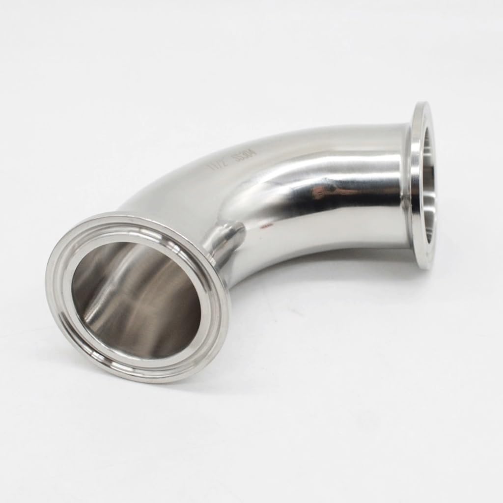 Accesorio for tubería de fundición, 1 pieza, codo de tres clips de acero inoxidable de 90 grados, accesorios de pinza for decoración de muebles, conector de tubería de acero inoxidable con tres abraza