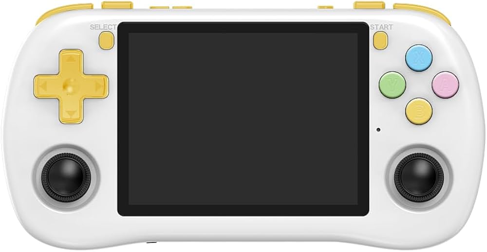 Amazon | Powkiddy X35H RK3566ハンドヘルドゲーム機 デュアルホール