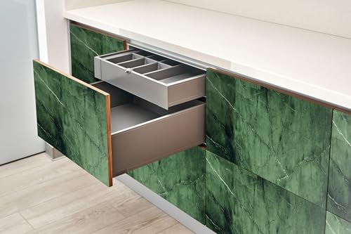 Papel pintado para muebles verde que transforma armarios de dormitorio y salas de estar 5