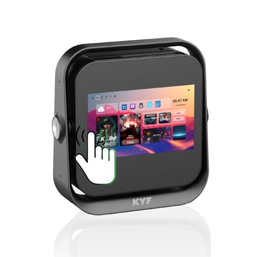 Beamer Ultra HD 4K Android 9 mit 17,8 cm (7 Zoll) KYF Touchscreen, 4K, 6000 Lumen, WLAN 6, Bluetooth 5.1, Autofokus