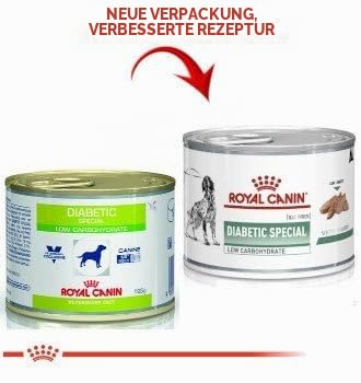 Royal Canin Veterinary Diabetic Special Low Carbohydrate Canine Mousse | 12 x 195 g | Nassfutter für ausgewachsene Hunde | Regulierung des Blutzuckerspiegels | Hoher Proteingehalt