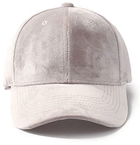 Image of Velvet Fabric Solid Baseball Airhole Casual Cap Men Women Adjustable Sports Hat