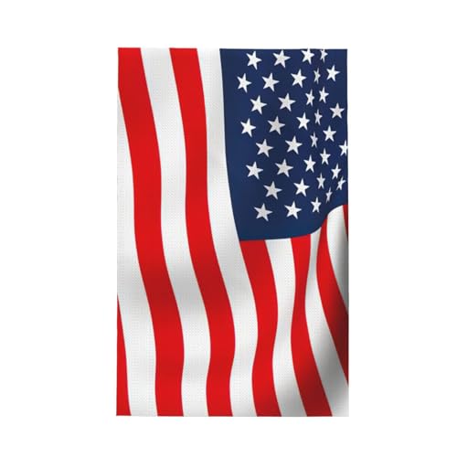 EdWal Asciugamani da cucina con stampa patriottica con bandiera americana, per asciugare i piatti, ad asciugatura rapida, altamente assorbenti