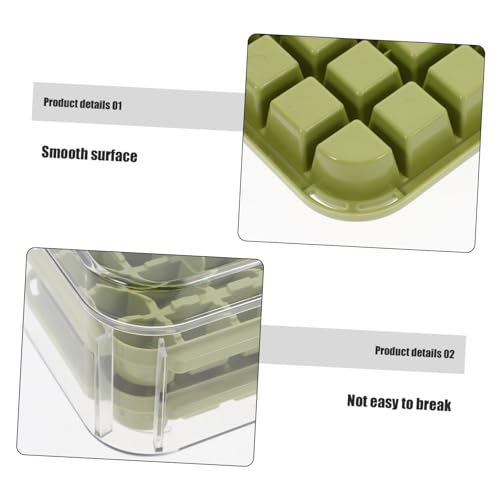 Molde reutilizable para cubos de hielo con tapa y contenedor miniatura 3