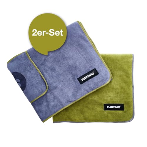 Hundehandtuch Fluffino 2er Set M/L 120x70cm für Hunde