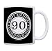90th Birthday Gifts For All Happy Birthday Celebrating 90 Years Gift Coffee Mug Tea Cup Black