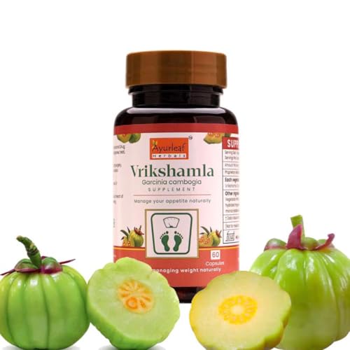 Ayurleaf Herbals Vrikshamla Capsules | Helpful to Manage Weight and Reduce Cholesterol | Improve Dig...