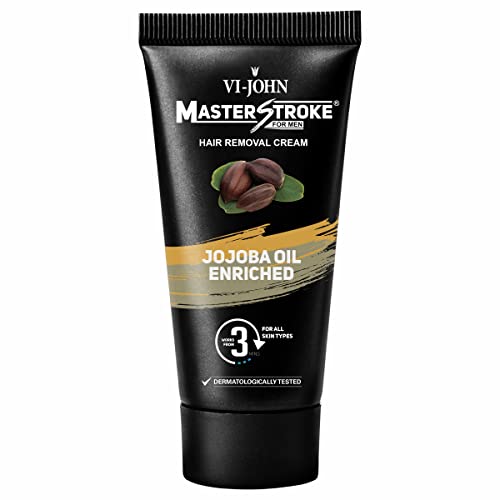 Image of VI - JOHN Master Stroke Jojoba Oil Men Hair Removal Cream 60Gm Pack Of 2