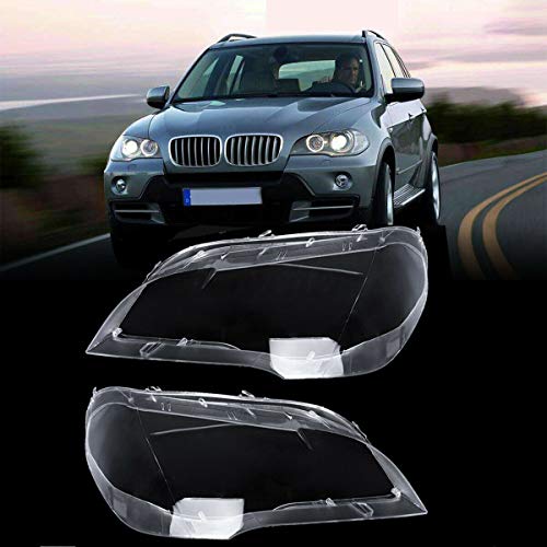 Coque de phare gauche X5 E70 2008-2013 en plexiglas transparent