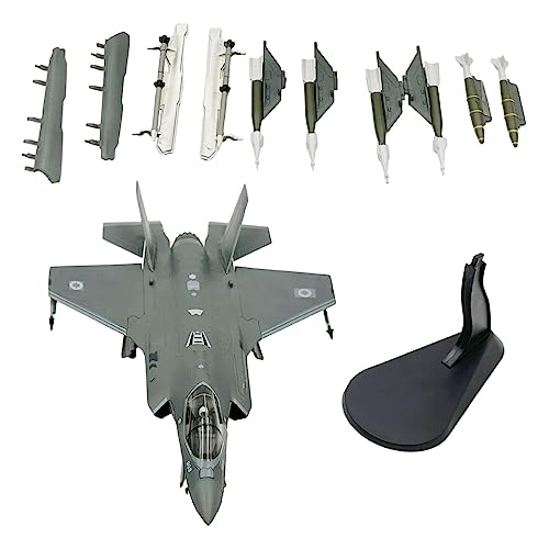 Modelo de avión F-35i escala 1 72 de metal con soporte para coleccionistas 2