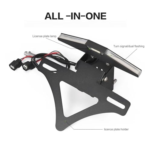 Support de plaque Kawasaki Ninja ZX10R robuste contre les vibrations de la queue