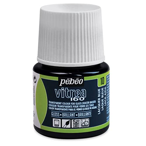 PEBEO Vitrea 160 Glass Paint, Lacquer Blue