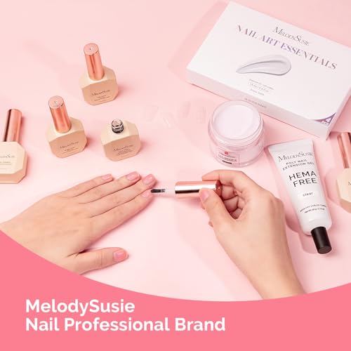 Image of MelodySusie Builder Gel 027 Nail Dehydrator and Primer Set Long Lasting Shine Nail Polish Art Design Manicure Kit Perfect Gifts for Women Girls 3 Pcs 15ml
