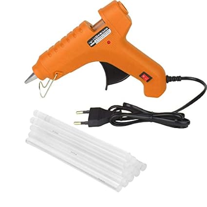 W WADRO Fiber Orange 100 Watt with On Off Switch Indicator and 15 Adhesive Glue Sticks