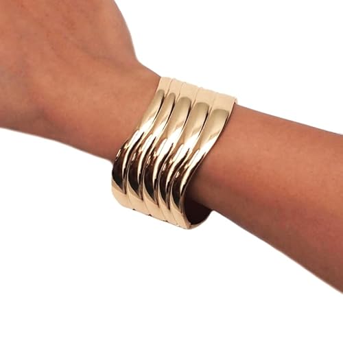 Bracelet Mode Punk Alliage Déclaration Manchette Bracelets Pour Femmes Unique Géométrique Grand Alliage Bracelets & Bracelets Bijoux Cover