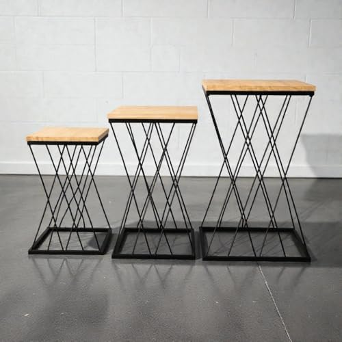 Trio de Mesa Treliça kit 3 Peças Mesa para Festas, Eventos e Deco...