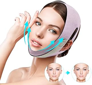 QUECC Face Slimming Strap, Pain-Free Face Shaper Band, V-Line Face Lifting Bandage, Double