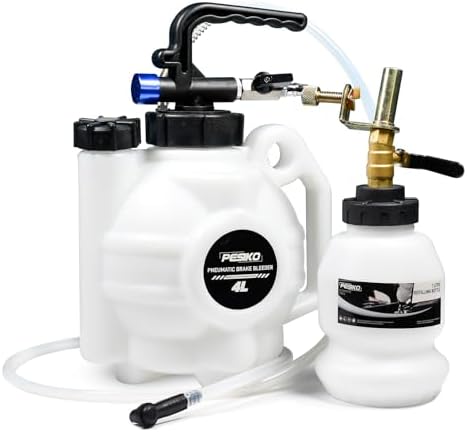 Brake Bleeder Kit One Person, 4L Vacuum Brake Fluid Extractor Pum...