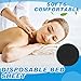 Mixweer 30 Pcs Oilproof and Waterproof Massage Table Sheets Fitted Spa 39 x 87 Inches Bed Cover Disposable Protective Sheets for Beauty Salon Skincare (Black)