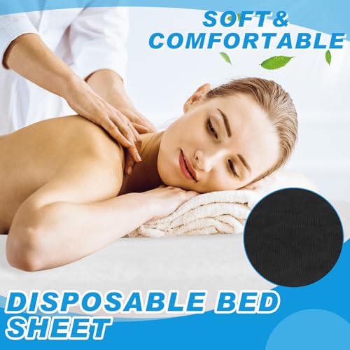 Sábanas ajustables de masaje Mixweer desechables e impermeables para camillas de spa y salón 6