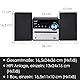 Retro HiFi Musikanlage | Stereoanlage | Kompaktanlage | USB | Line Out | CD/MP3 | FM Radio | 30 Speicherplätze | LED-Display | Mini HiFi Anlage | Stereoanlage mit Boxen |