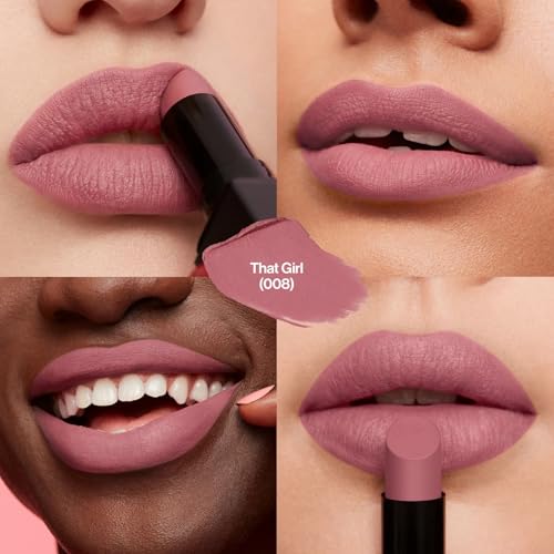 Image of REVLON ColorStay Suede INK Lipstick, Waterproof, Longwear, Transfer proof, Antioxidant-rich Vitamin E, With Vegan Formula made without parabens, That Girl - 008 (Pack of 2)