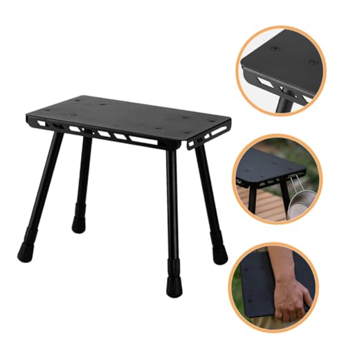 Table de camping pliante stable et résistante en aluminium petit format